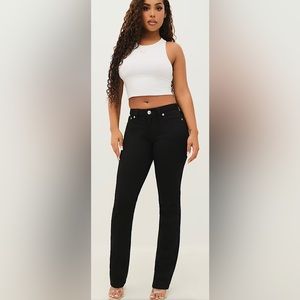 True Religion Joey Mid Rise Straight Flap Jeans Sz 29 NWT